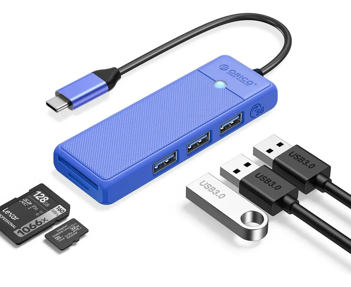 Hub USB C, Hub USB Orico de 5 portas com