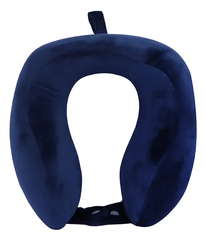 Almofada de viagem Miniso Memory Foam Blue com bordas levantadas