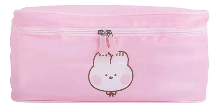 Bolsa de higiene feminina Miniso Rotara Pink pink