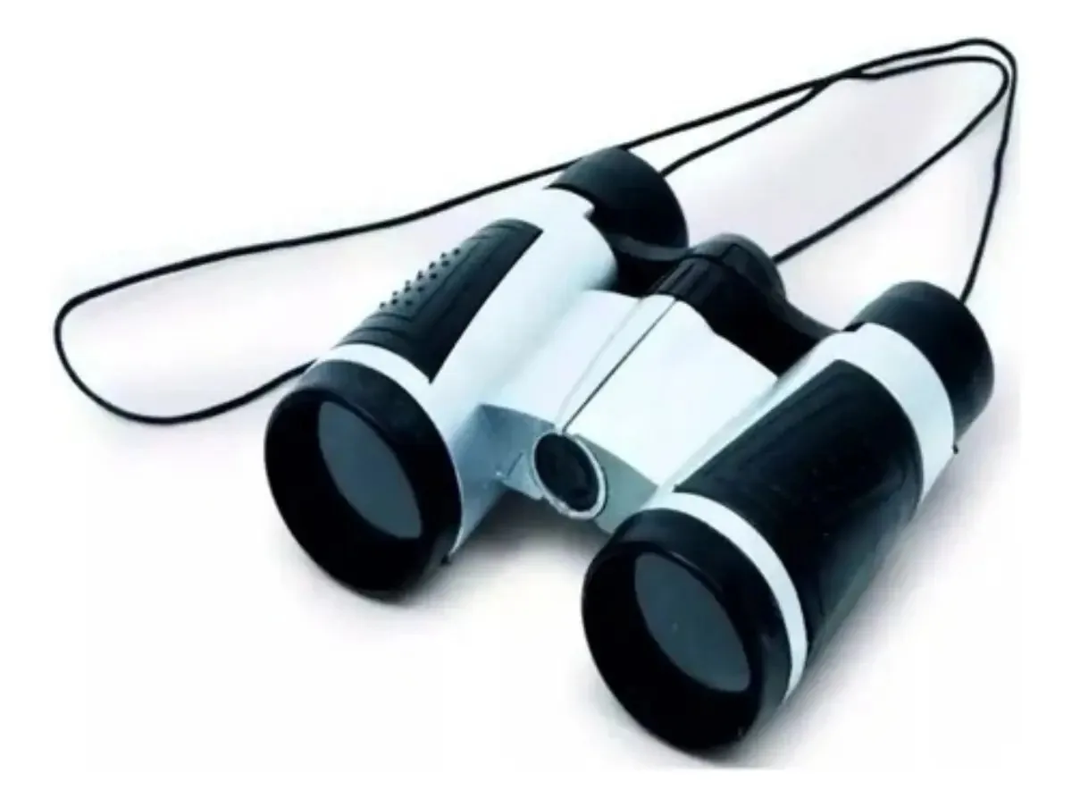 Binóculos de brinquedo Long View Kids Outdoor Play, cor cinza