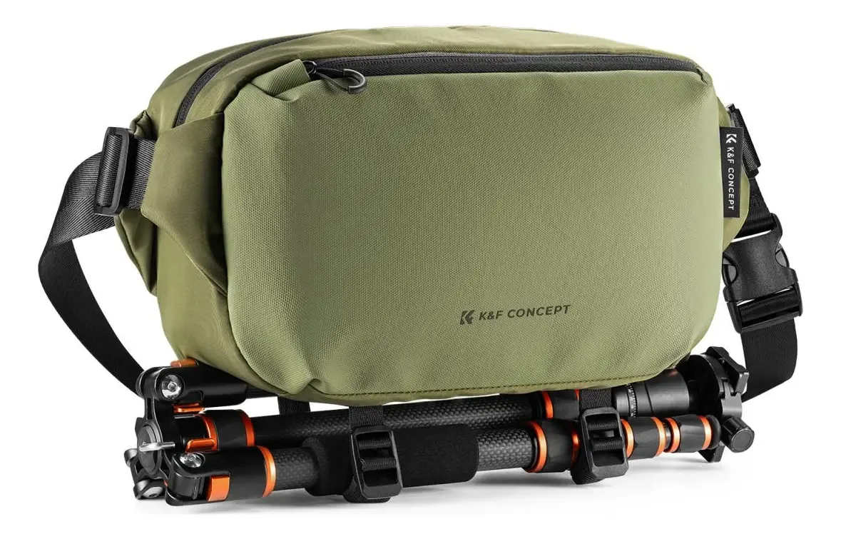 Bolsa Sling Para Câmeras K&f Concept Alpha 10l - Kf13.157 Cor Verde