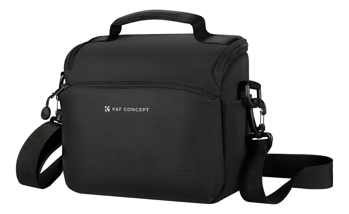 Bolsa K&f Concept Tiracolo 5l Para Câmeras Viagem - Kf13.179 Cor Preto