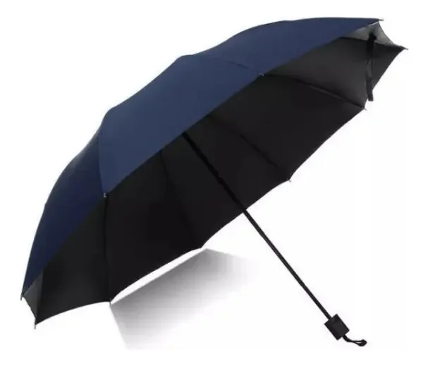 Guarda-chuva de proteção UV, guarda-chuva, praia, chuva, sol, cor preta, design de tecido inteiro