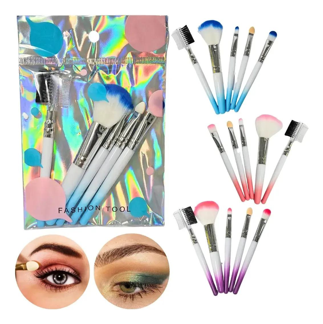 Conjunto de pincéis de maquiagem Mini X7, pincéis, pincel de maquiagem