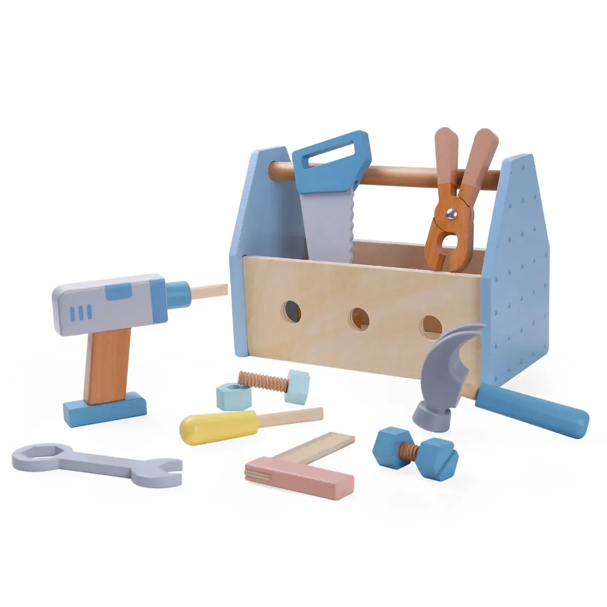 Kit de ferramentas de brinquedo Edufun: conjunto de ferramentas