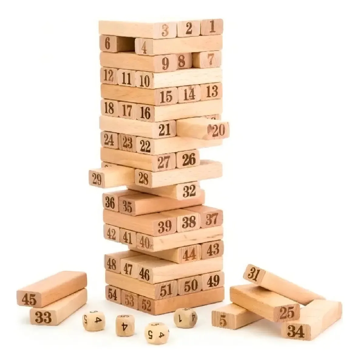 Jogos de tabuleiro e jogos de tabuleiro Yenga Mangocargo 54pcs