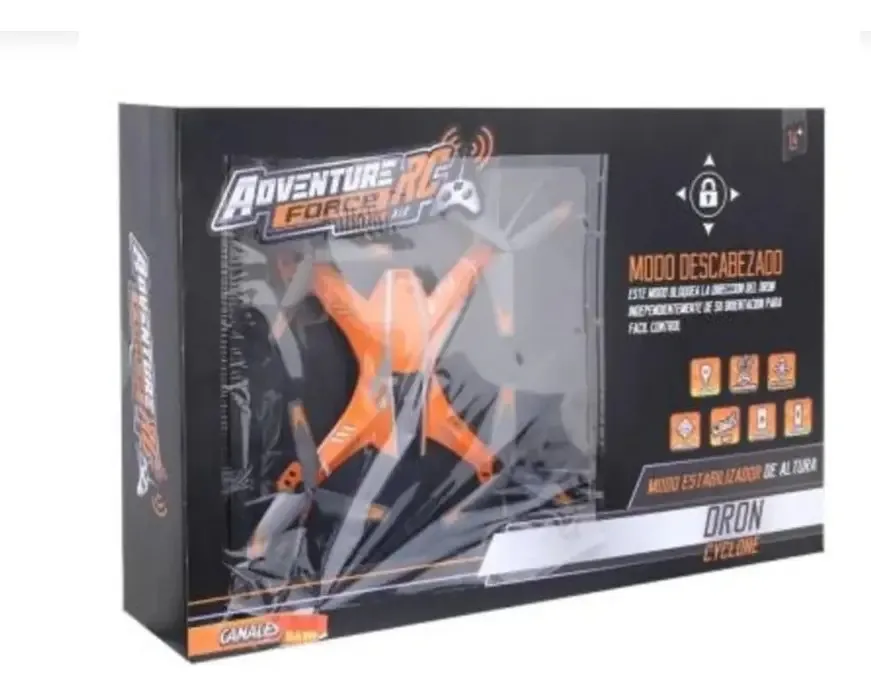 Drone de brinquedo Cyclone Adventure Force Titanium Air Rc Orange