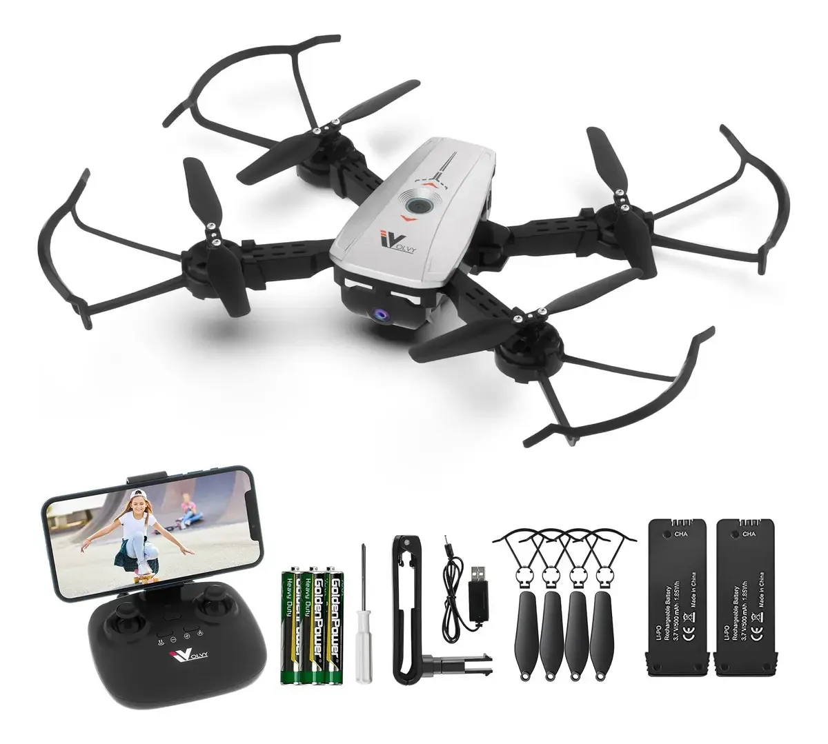 Drones Attop com câmera para crianças - Drone FPV com câmera 108
