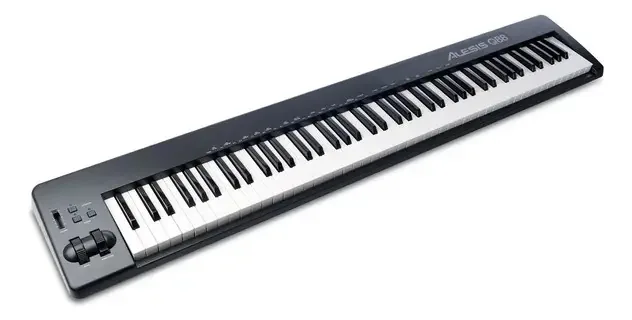 Teclado Controlador Alesis Q 88 Usb/mid 88 Semi-pesadas Q88