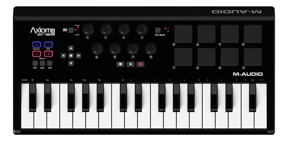 Controlador Midi Pad M-audio Cmd Studio 4a 32 Teclas Preto