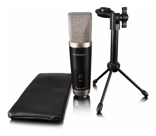 Condenser M Audio Vocal Studio Microfone Gravação em Estúdio