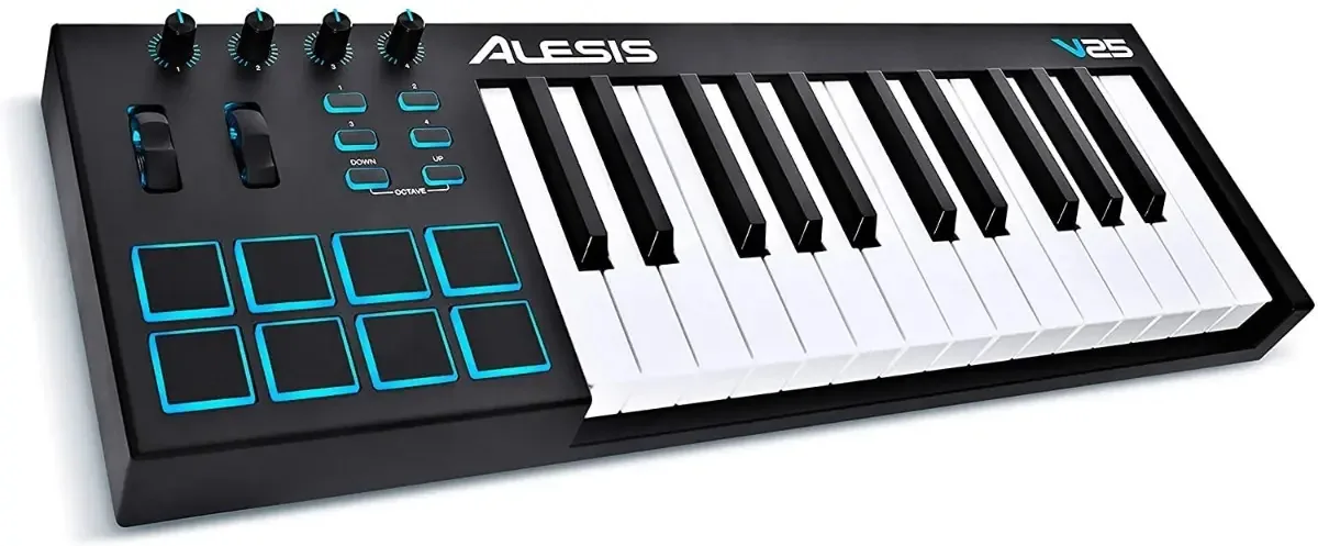 Controlador USB Midi Alesis V25 de 25 teclas