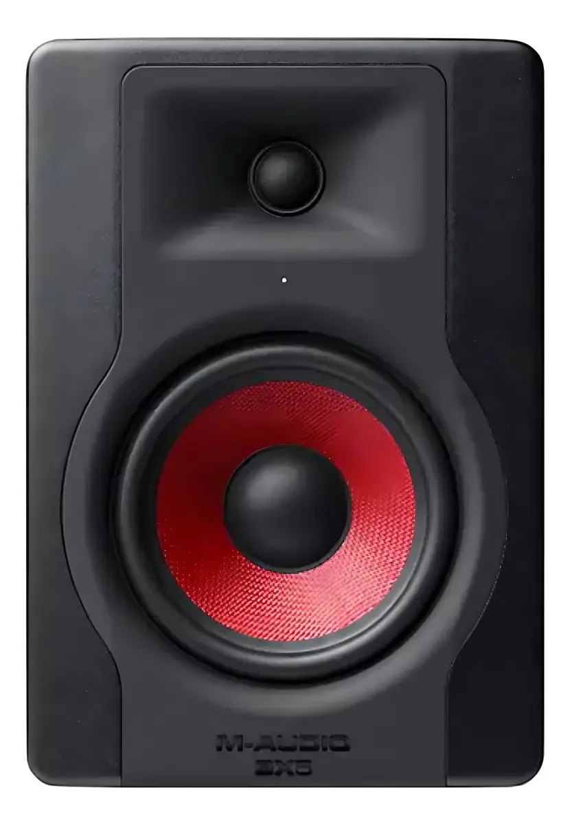 Monitor de estúdio M-audio Near Field com cor vermelha