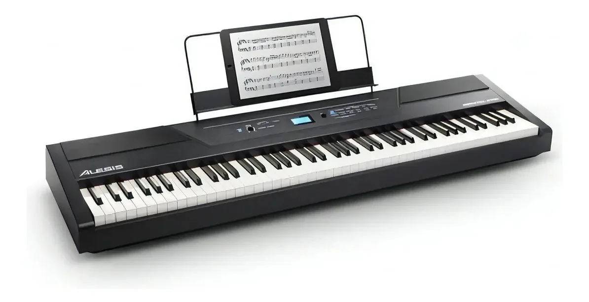 Piano Digital Alesis 88 Teclas C/ Peso Piano Recital Pro