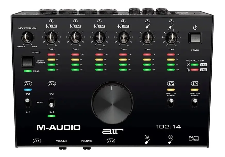 Interface de Áudio M-Audio Air 192|14 8 Entradas 4 Saídas Midi