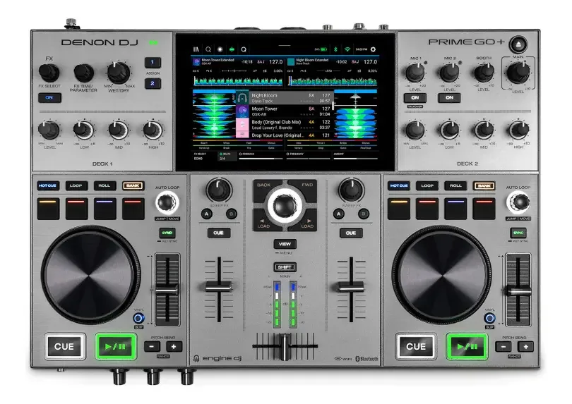 Denon Dj Controladora Prime Go + Cor Cinza