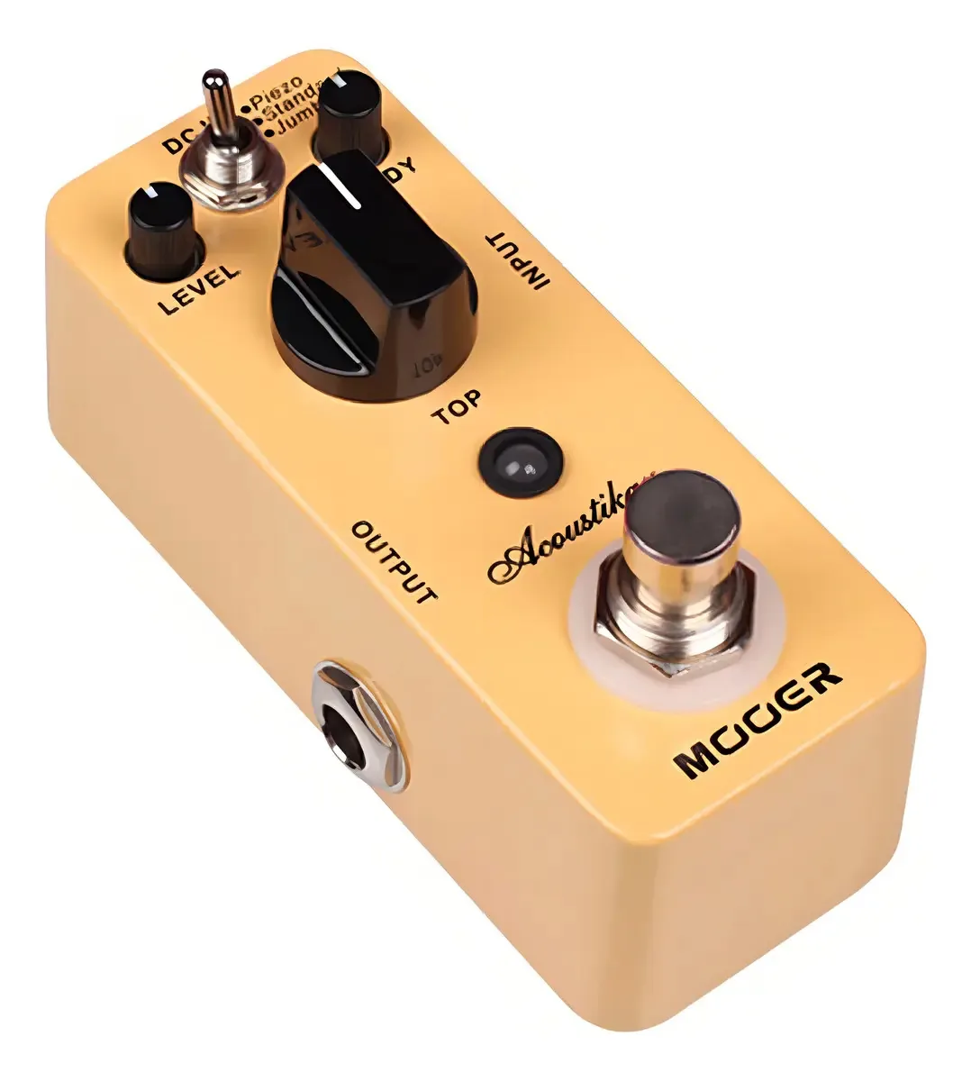 Cor do pedal de efeitos acústicos Mooer: amarelo