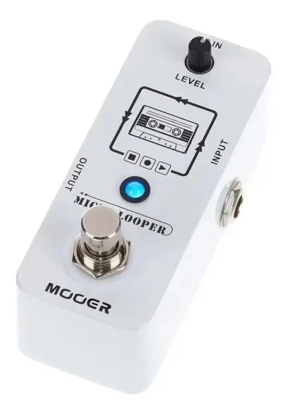 Pedal Loper Mooer Micro Looper Cor Branco