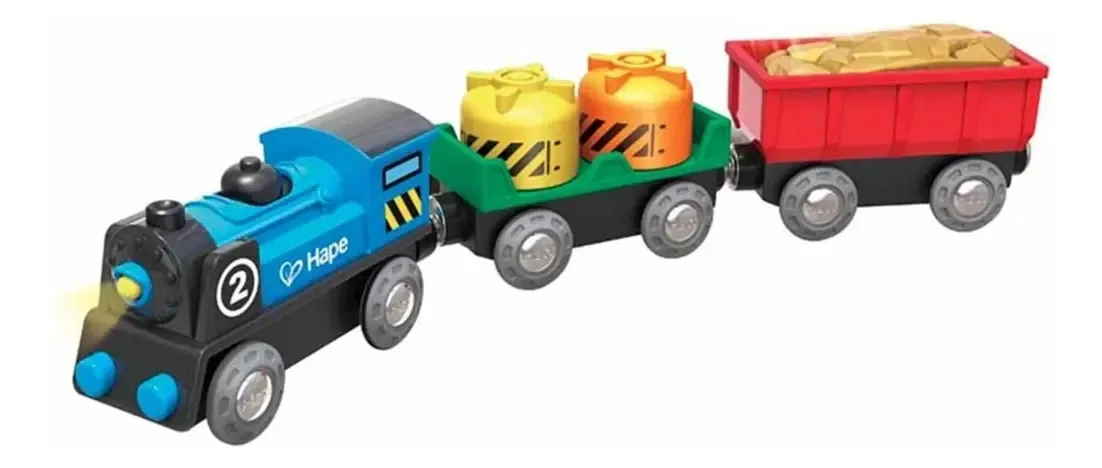 Brinquedo de trem de carregamento de bateria Hape