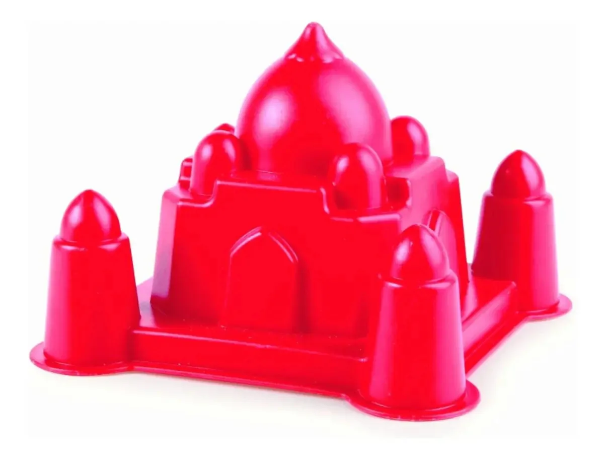 Brinquedos de praia Hape Taj Mahal Sand Shaper Mold Toys, vermelhos