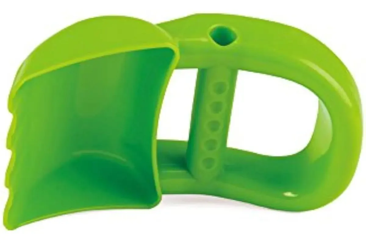 Brinquedos de praia Hape Hand Digger Sand Toys verdes