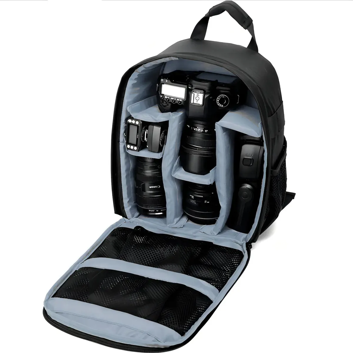 Mochila iBoa Fotógrafos A1099 Impermeável Cinza para Câmeras e Lentes