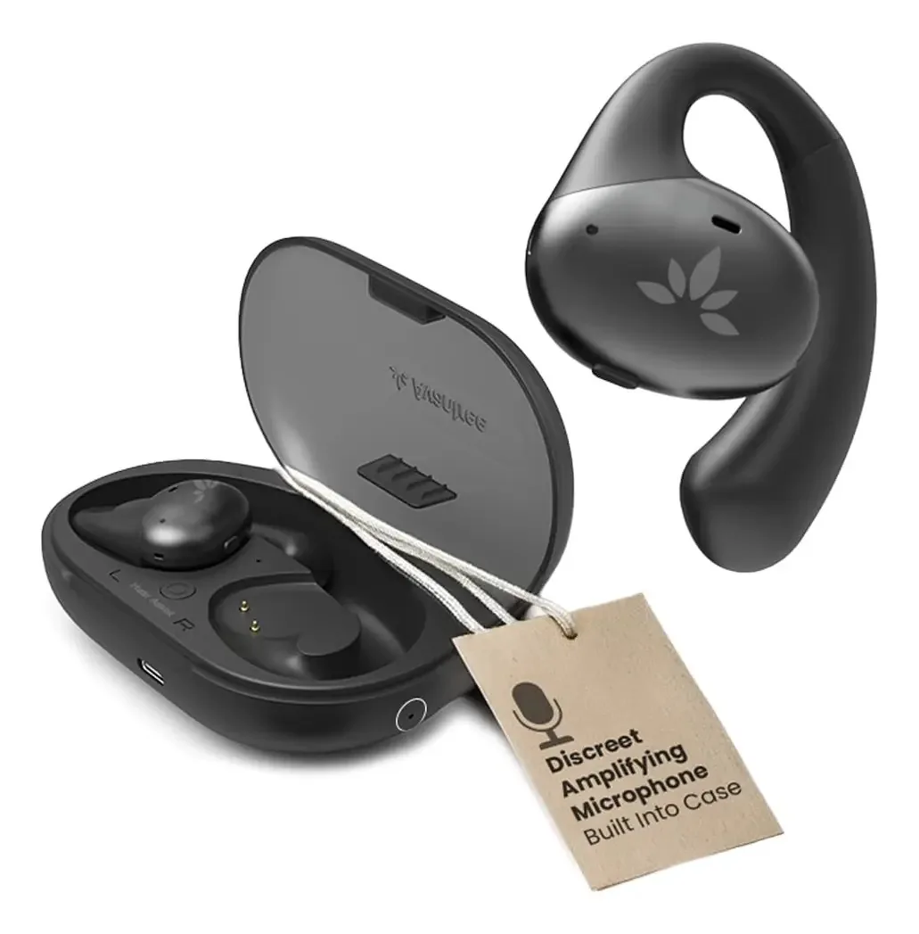Amplificador auditivo com microfone remoto Bluetooth 50 Db