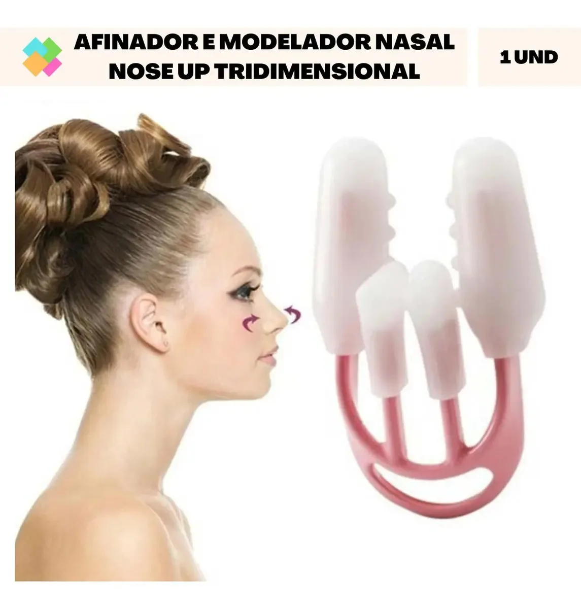 01 Afinador Modelador Nose Up Empina Nariz Nose Secret