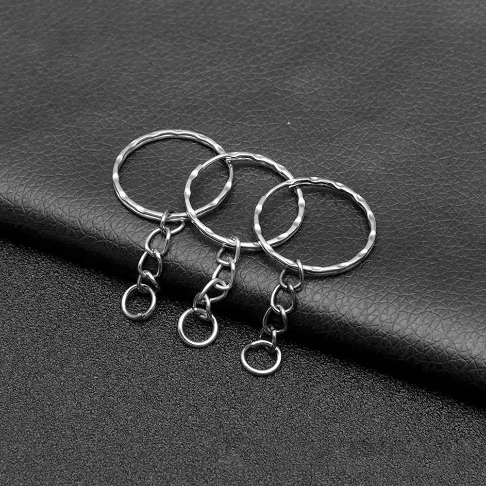 100 peças de anel de 2,5 cm Chaveiro Chaveiro Anel simples