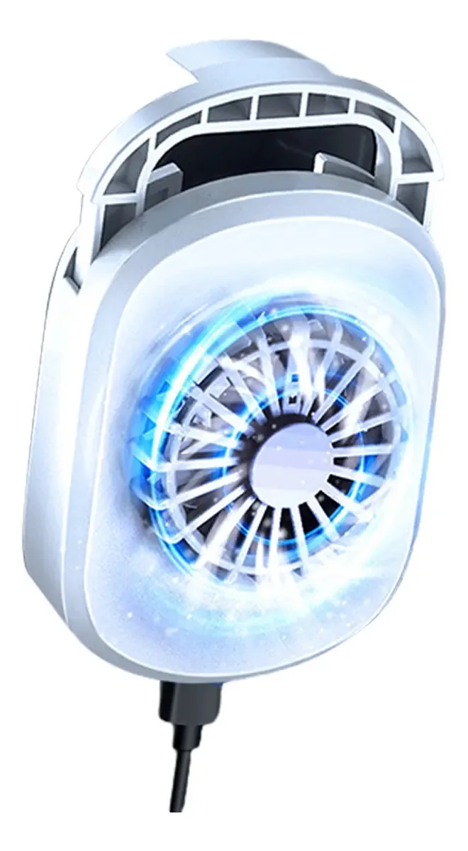 Ventilador de resfriamento para celular, cor branca