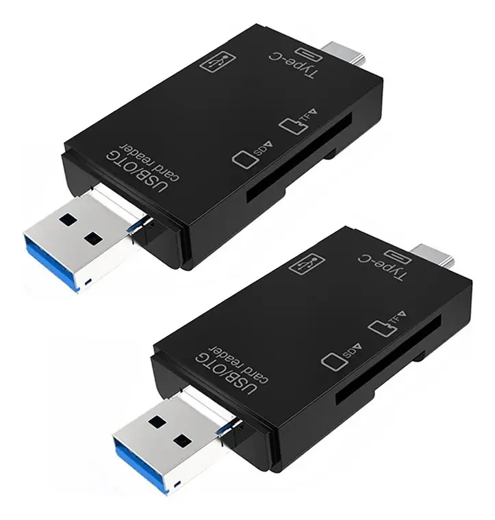 Adaptador de leitor de cartão de telefone USB Type-C Sd Tf Otg Pc