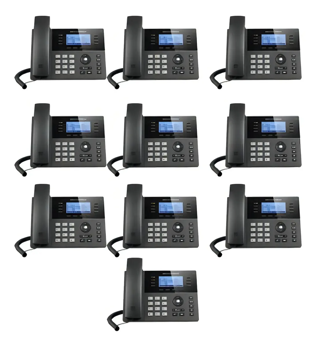Telefone Grandstream Gxp1780 Kit 10 Pçs - E Suporte