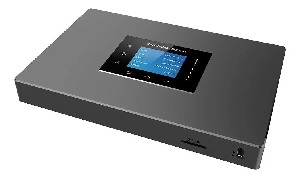 Pbx IP central Grandstream Ucm6301 1 Fxo 1 Fxs 75 chamadas