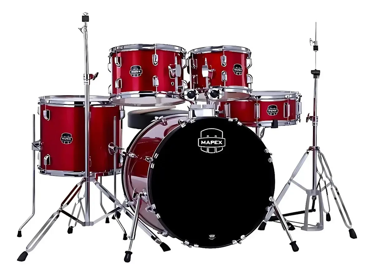 Bateria Acústica Mapex Comet Cm5294ft Brilhante 22 Cor Infra Red