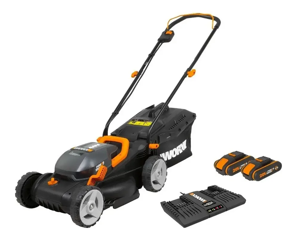 Cortador de grama sem fio com 2 baterias Worx
