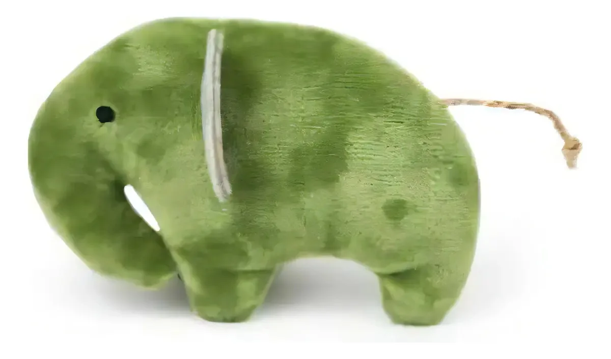Brinquedo para gatos Moss Green Elephant com erva-dos-gatos