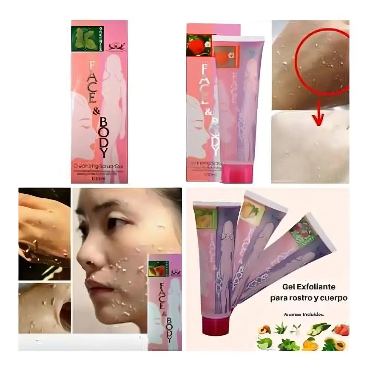 Esfoliante Rosto e Corpo Limpeza Corporal