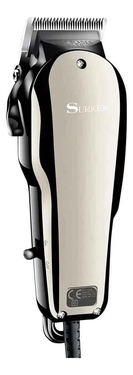 Máquina de cortar cabelo elétrica profissional Sk710 Máquina de cortar cabelo cor prata
