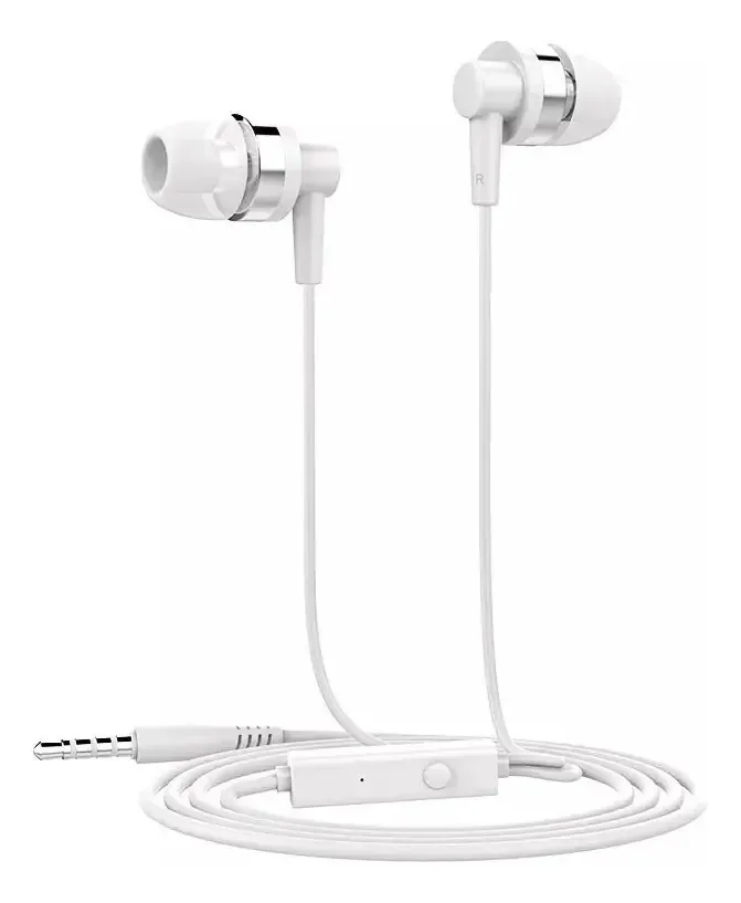Fones de ouvido handsfree Fones de ouvido intra-auriculares brancos estéreo
