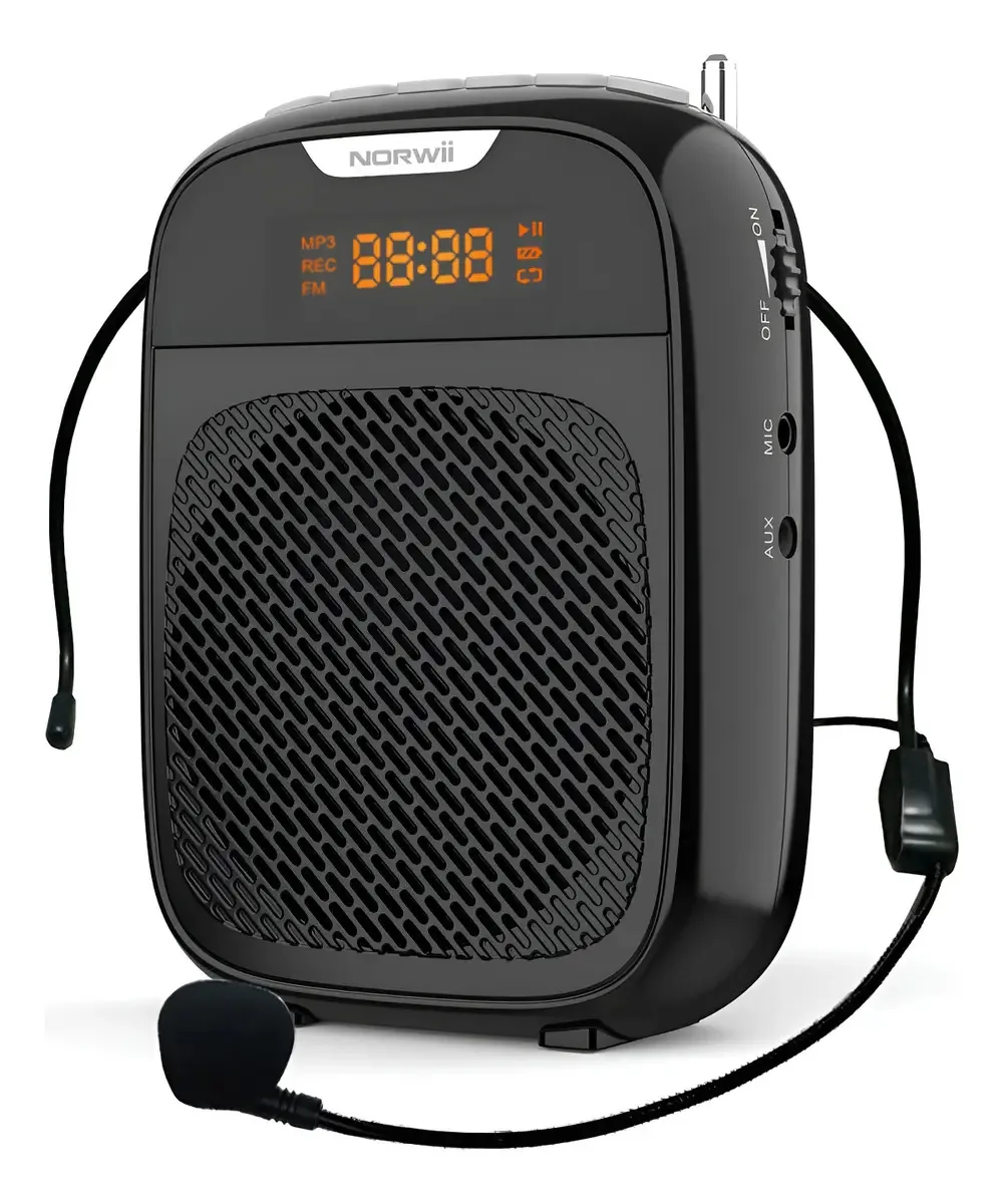 Mini amplificador de voz Bluetooth portátil de 4000mAh com microfone
