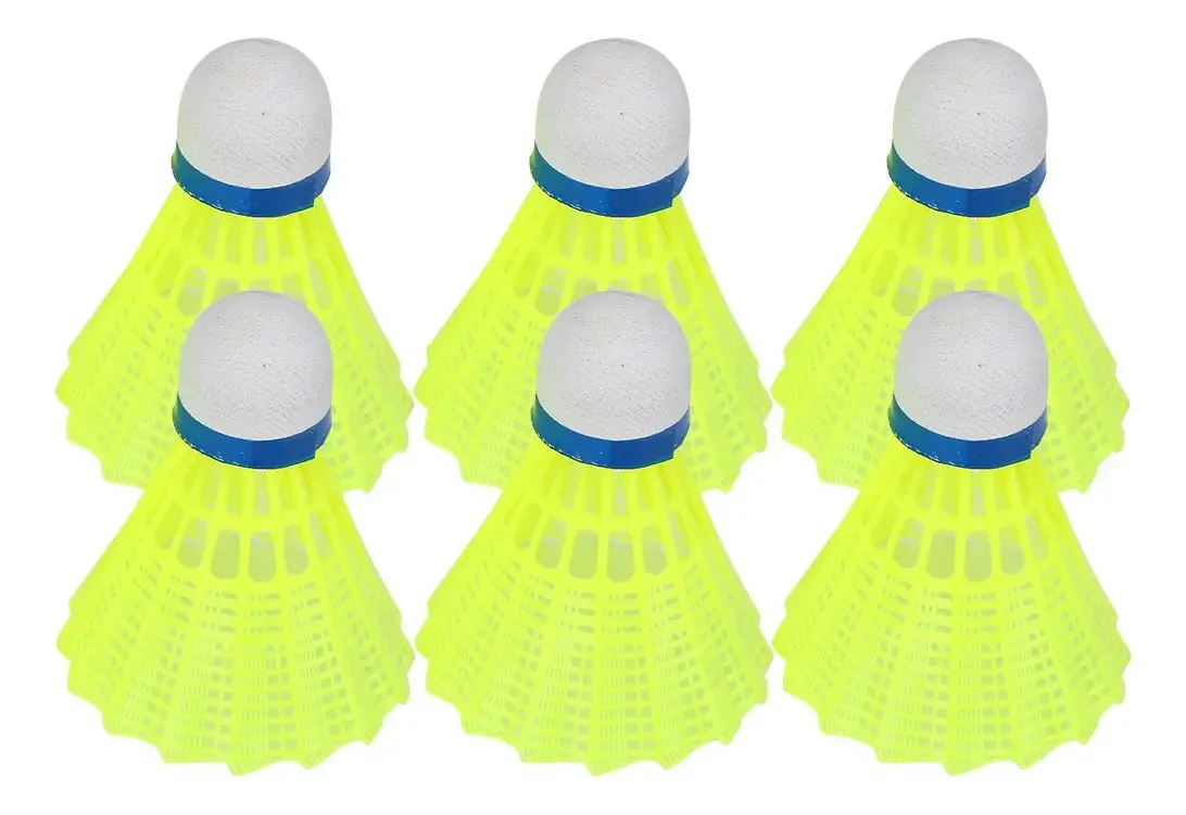 Vgeby1 6pcs / Set Profissional Nylon Badminton Shuttlecock Ball, Iluminação Birdies Shuttlecock Brilha No Escuro Badminton Para Atividades Esportivas Internas/externas