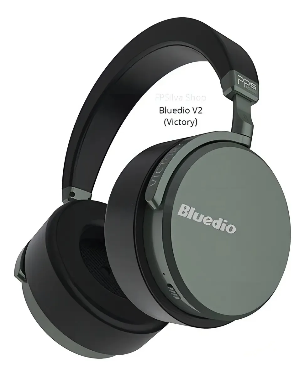 Fone Bluedio V2 Victory Bluetooth 5.0 12 Drivers Cor Cinza-escuro