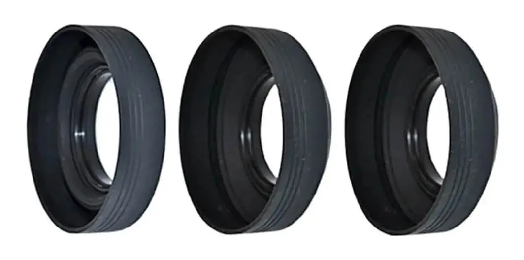 Para-sol 67mm De Silicone 3 Em 1 Ls-67s Universal Para Lente