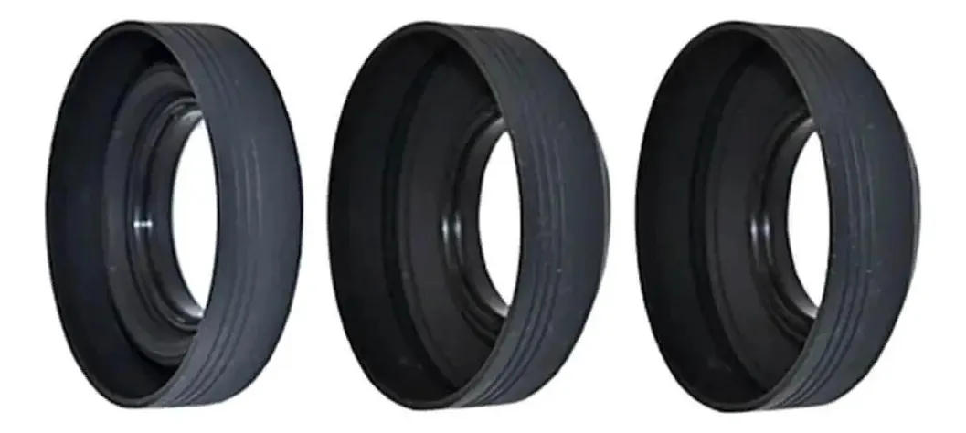 Para-sol 77mm Silicone 3 Em 1 Universal Para Lentes