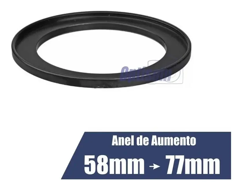 Anel De Aumento 58mm Para 77mm