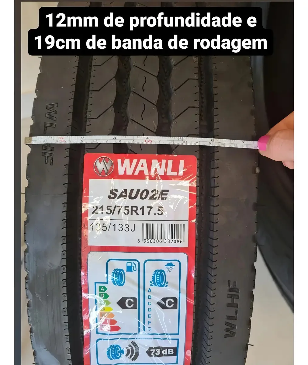 Pneu Wanli Sau02 215/75r17.5 Aro 17.5 135j 18 Lonas J