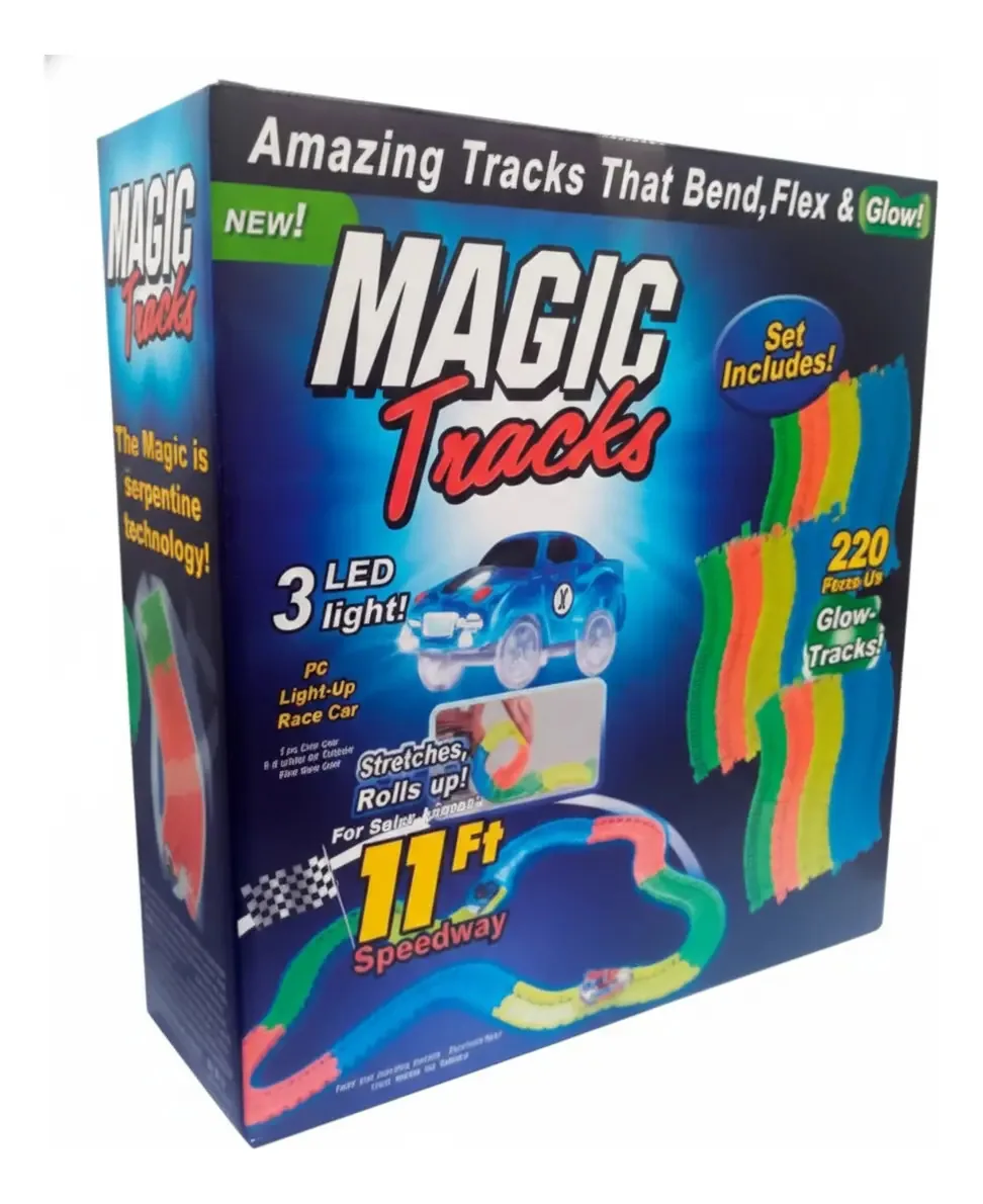 Magic Tracks Track 220 unidades multicoloridas