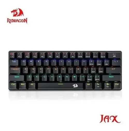 Teclado mecânico interrompido para jogos Redragon Jax K613-KB