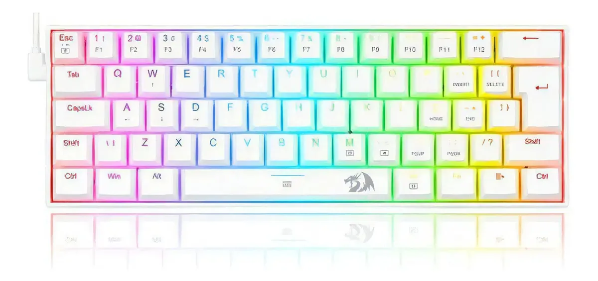 Teclado Mecanico Usb Gamer Dragonborn Switch Vermelho