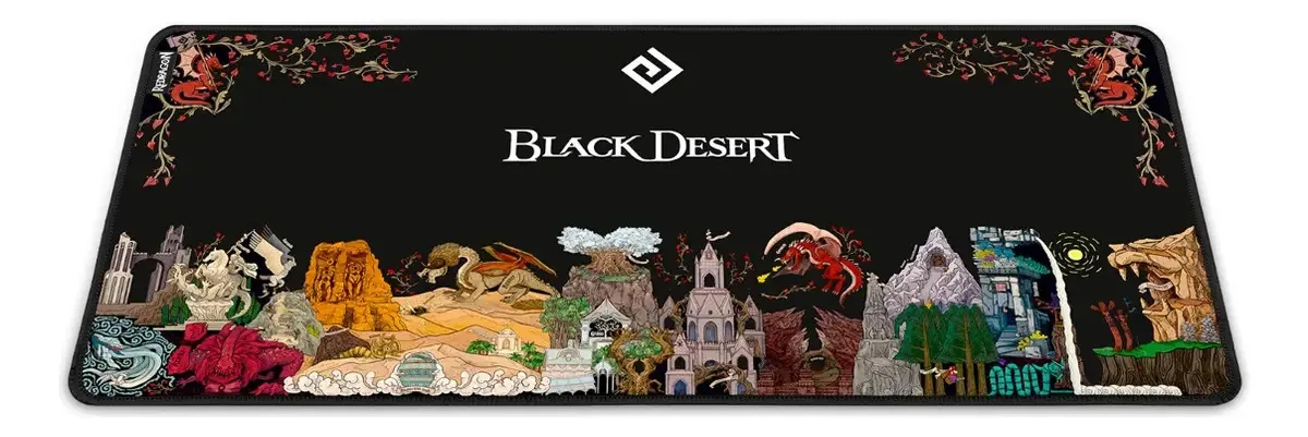 Mousepad Redragon Black Desert Online Flick Xl Preto P032bdo Preto Black Desert Online